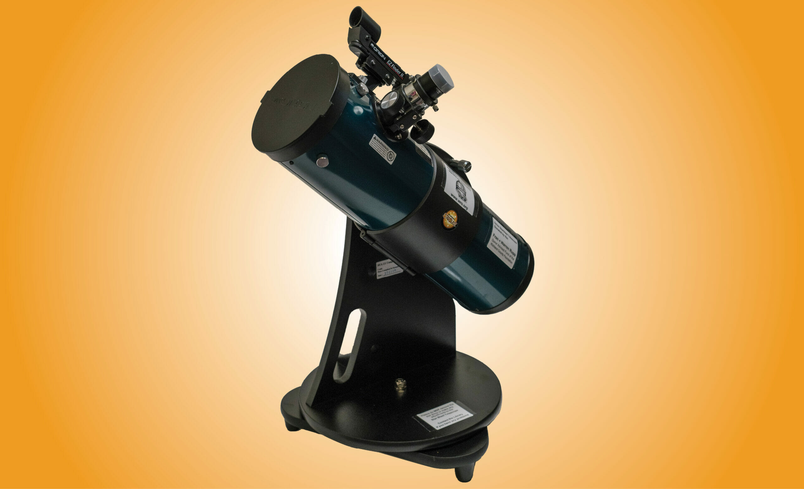 Telescope with singular eye piece.