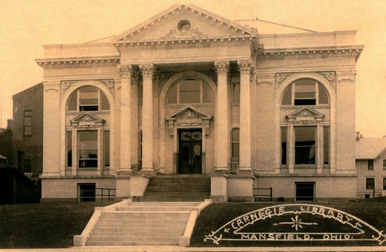 Carnegie Library in Mansfield, Ohio in 1908