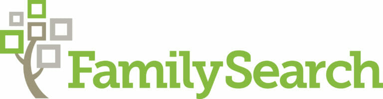 Green Text Family Search logo.
