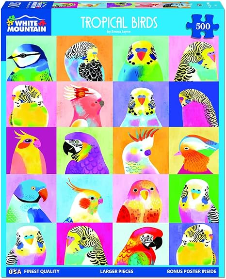 Colorful tropical birds