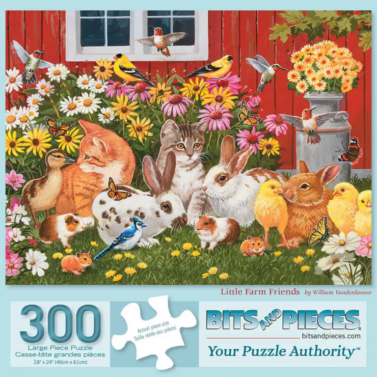 Farm Animals near a barn